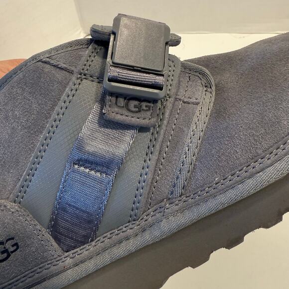 UGG Neumel Snapback metal grey chukka buckle Boot bootie ankle mini size 10 - Picture 9 of 14